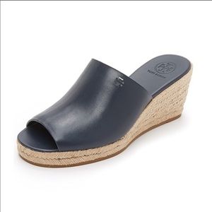 Tory Burch navy espadrille sandal